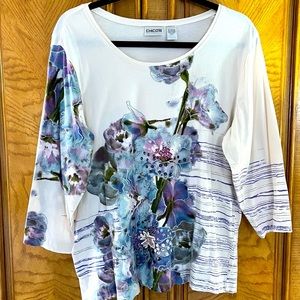 Embellished Chico’s Top